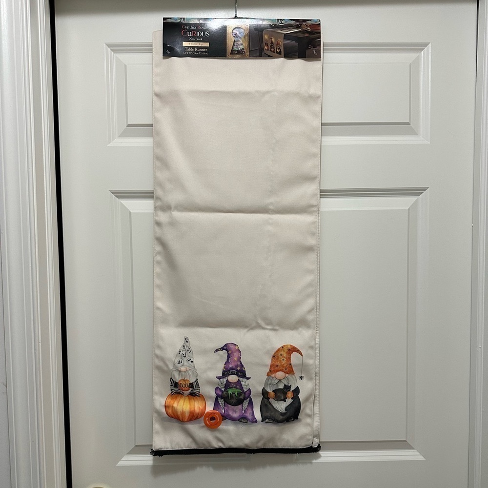 Light Up Costume Gnomes Halloween Table Runner